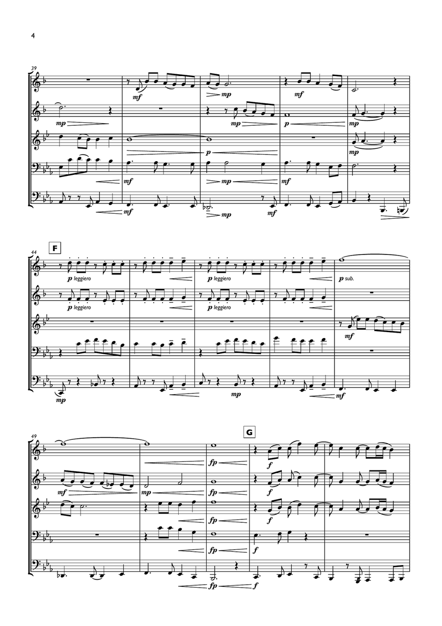 Carry On Wayward Son Carry On Wayward Son Brass Quintet scores gallery preview page 4