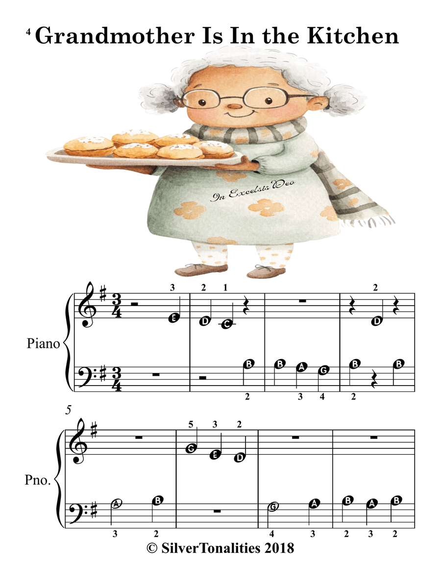 When I’m With My Grandmother for Beginner Piano Piano Method scores gallery preview page 6