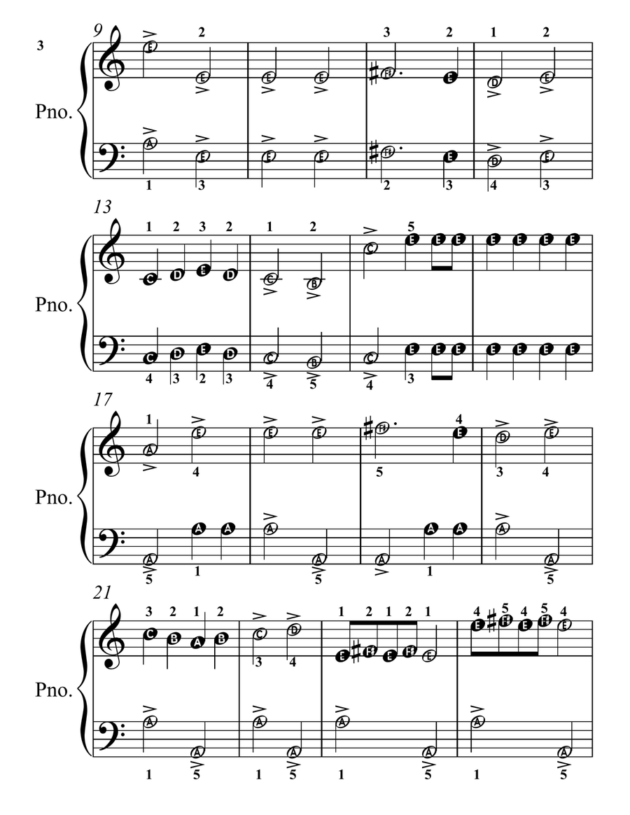 Royal March of the Lion for Easy Piano Piano Method scores gallery preview page 5