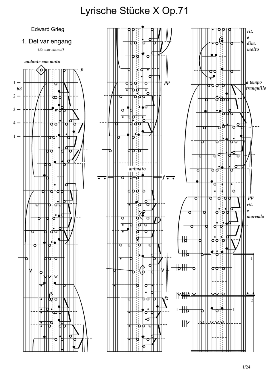 Lyrische Stücke X- Opus 71 Piano Solo scores gallery preview page 2
