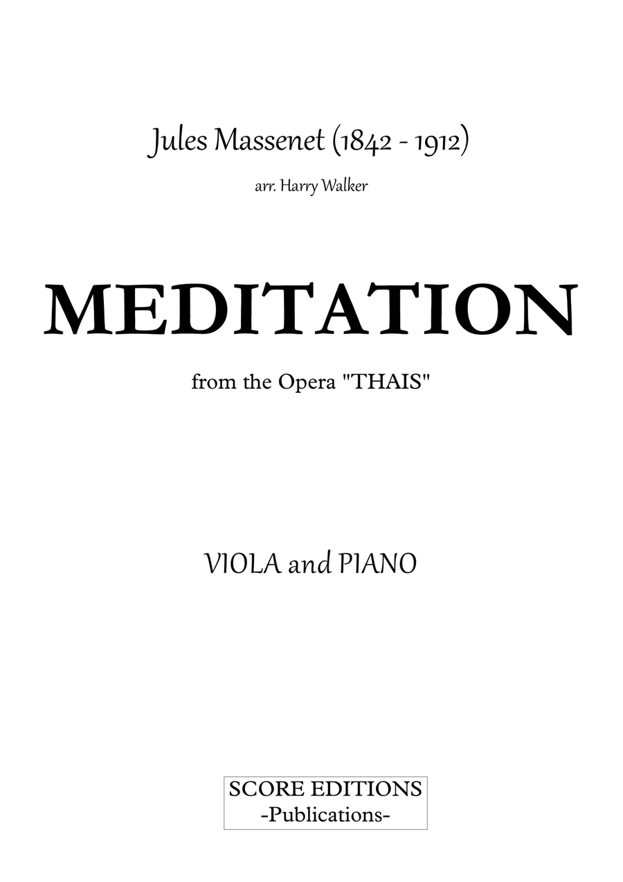 Thaïs Meditation for Viola and Piano Chamber Music scores gallery preview page 2