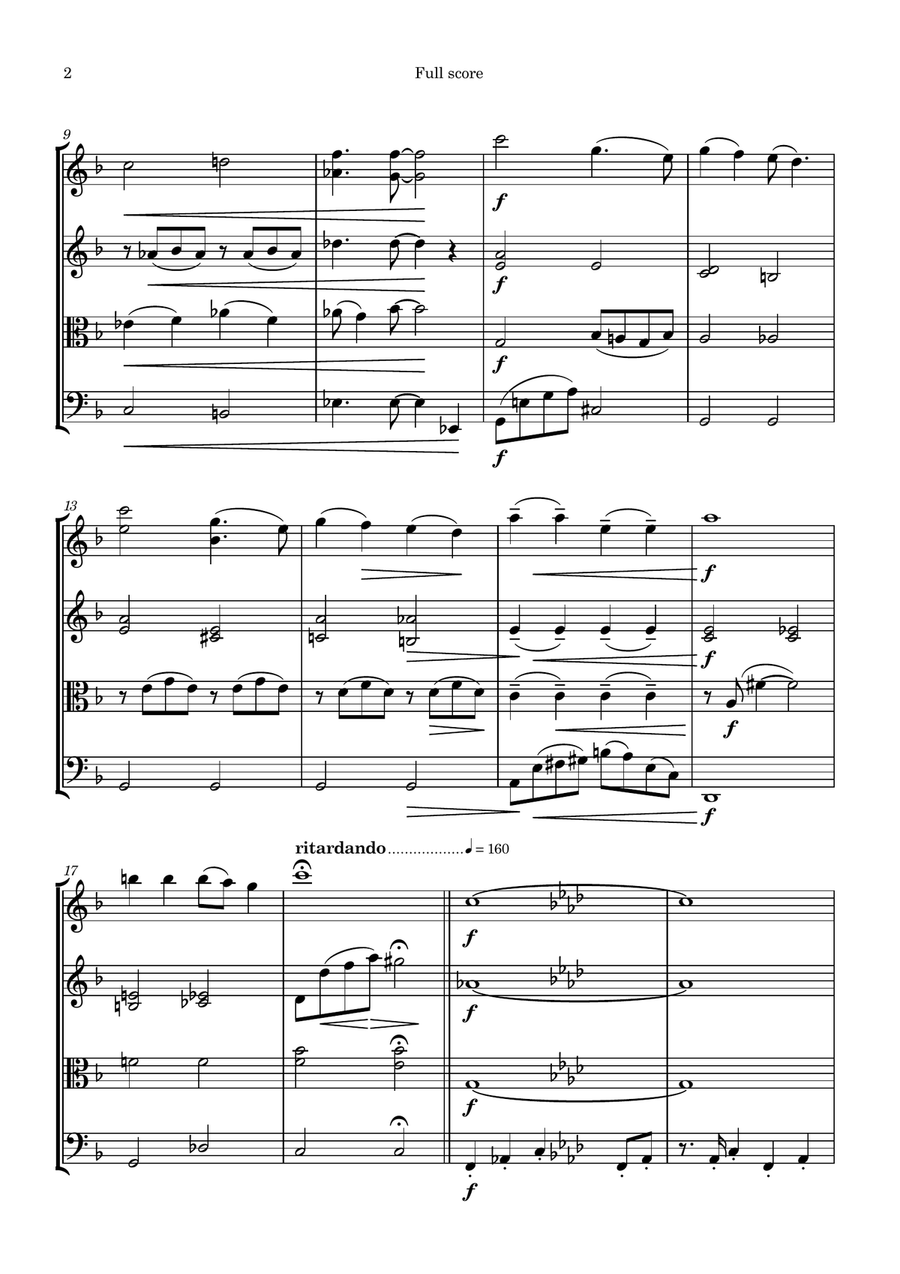 Puttin' On The Ritz Puttin' On The Ritz String Quartet scores gallery preview page 2