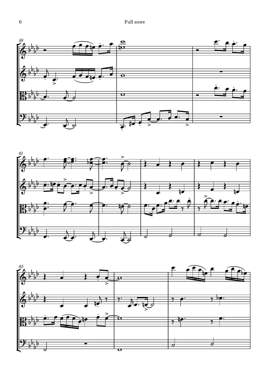 Puttin' On The Ritz Puttin' On The Ritz String Quartet scores gallery preview page 6