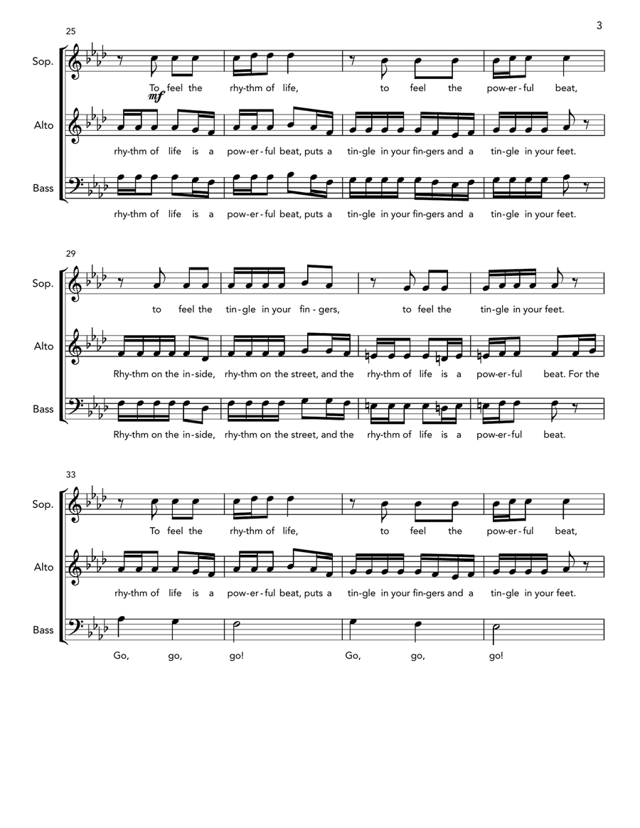 The Rhythm Of Life The Rhythm Of Life A Cappella scores gallery preview page 4