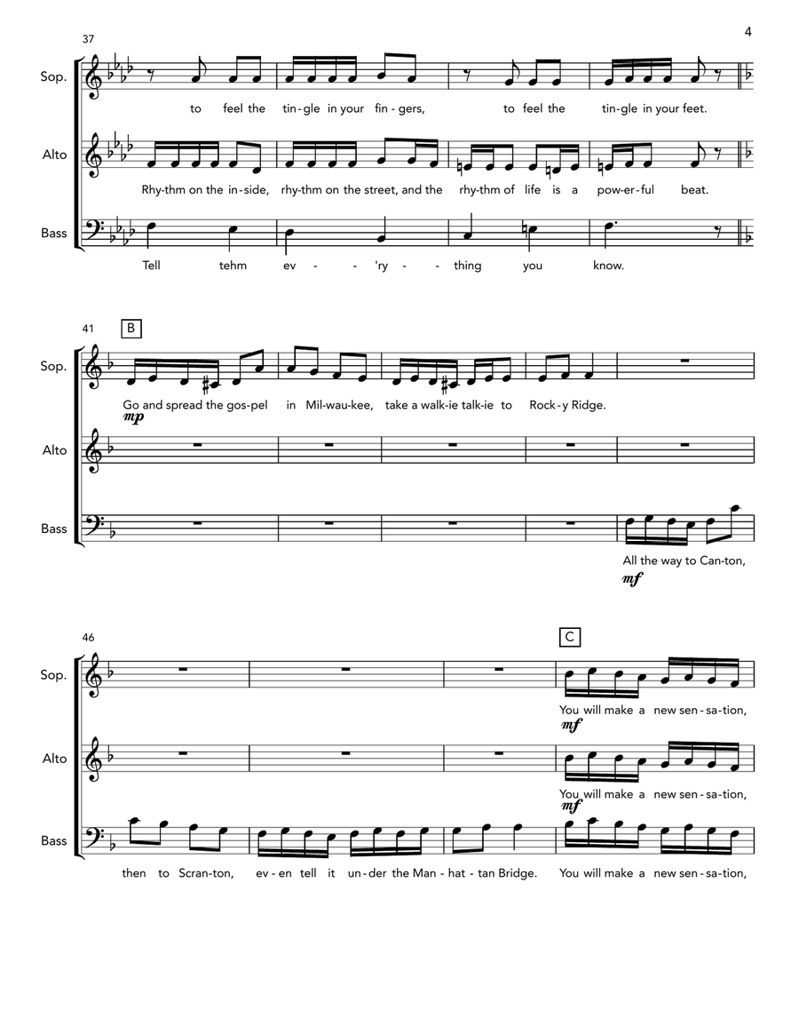 The Rhythm Of Life The Rhythm Of Life A Cappella scores gallery preview page 5