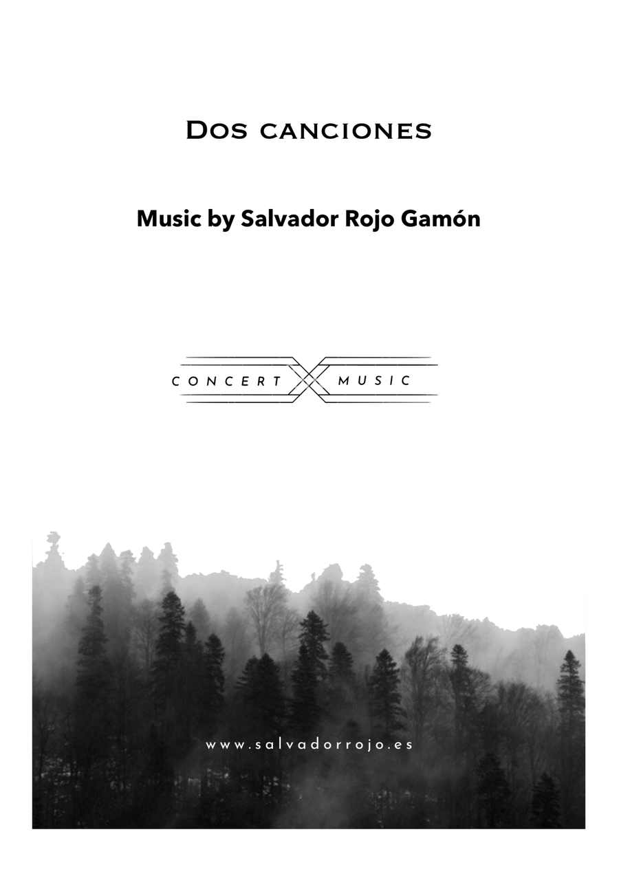 Dos Canciones Dos Canciones Chamber Music scores gallery preview page 1