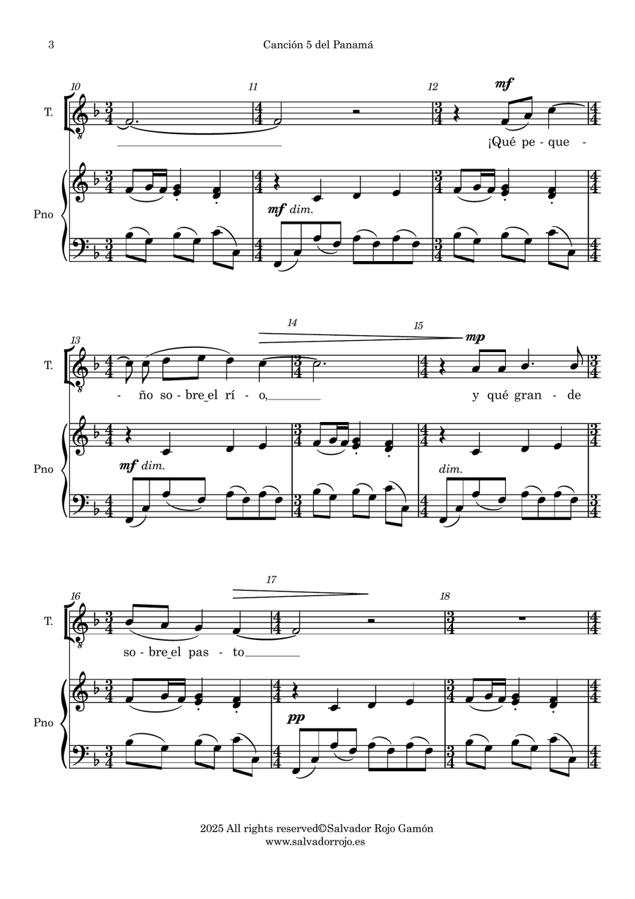 Dos Canciones Dos Canciones Chamber Music scores gallery preview page 3