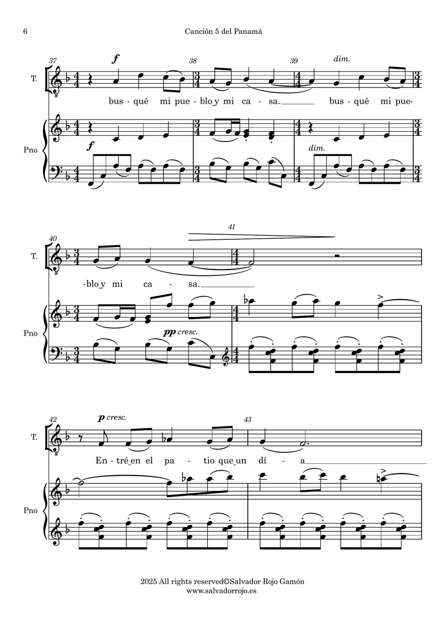 Dos Canciones Dos Canciones Chamber Music scores gallery preview page 6