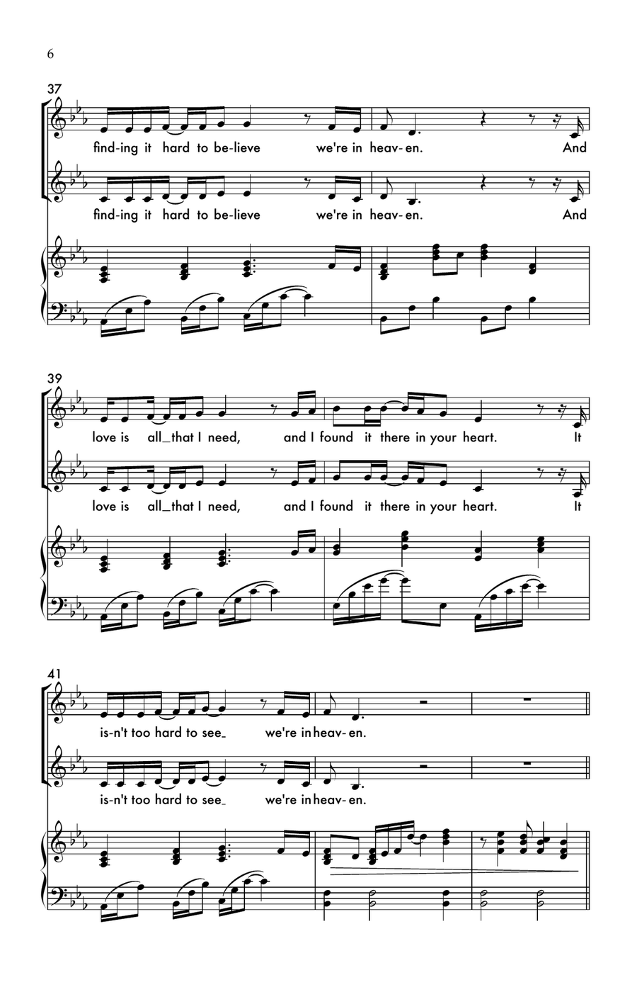 Heaven Heaven 2-Part scores gallery preview page 6