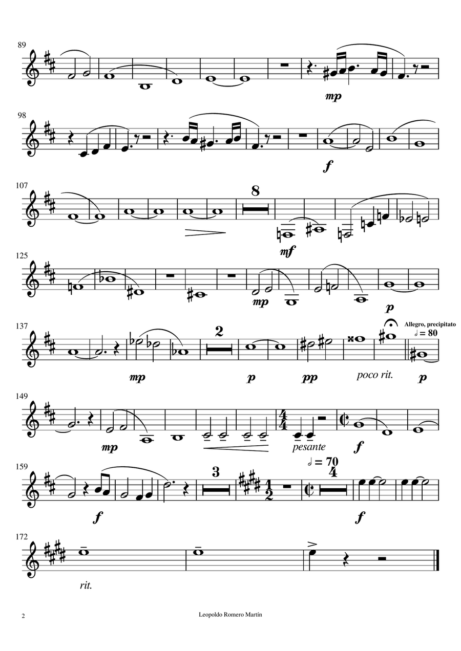 Bikes (Trio for Violin, Horn and Piano) Small Ensemble scores gallery preview page 2