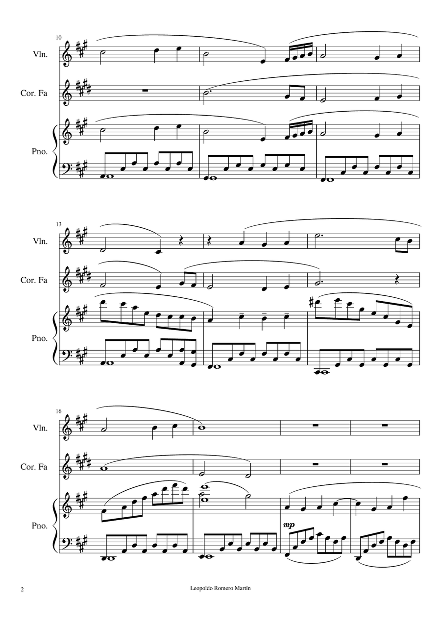 Bikes (Trio for Violin, Horn and Piano) Small Ensemble scores gallery preview page 6