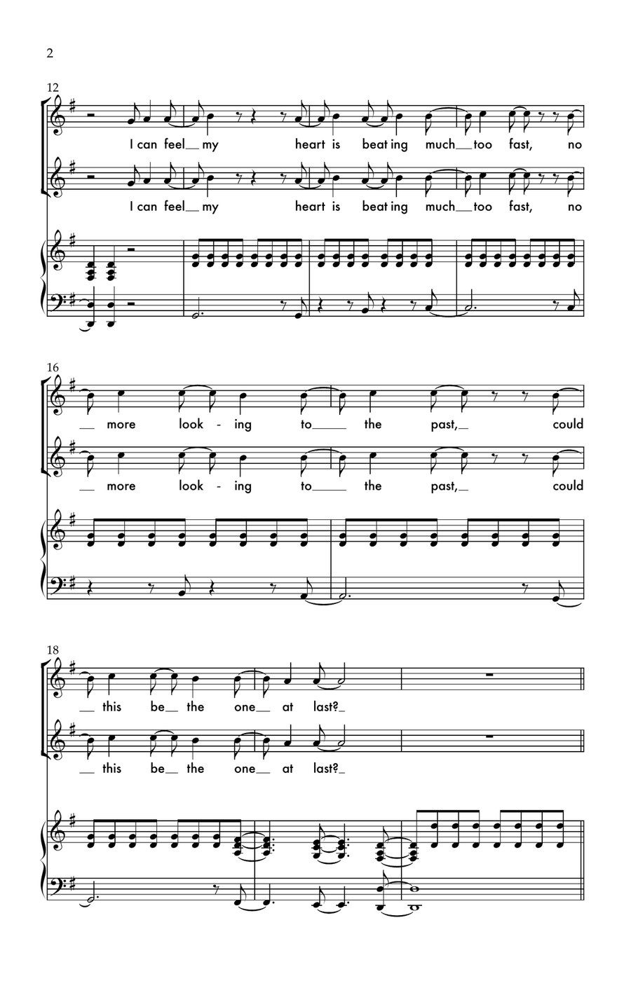 Something About This Night 2-Part scores gallery preview page 2