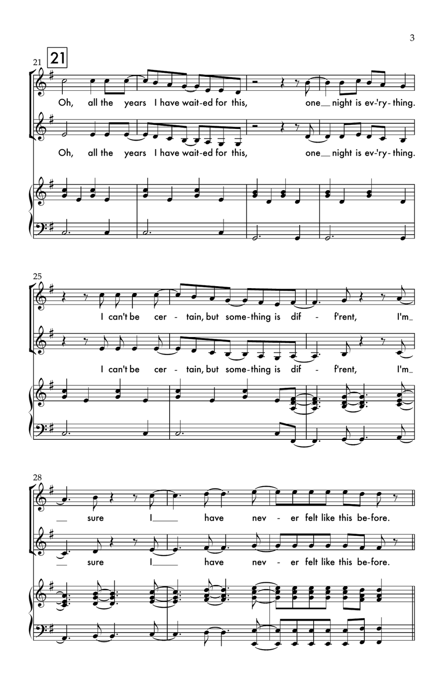 Something About This Night 2-Part scores gallery preview page 3