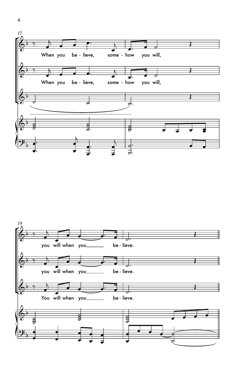 When You Believe 2-Part scores gallery preview page 4