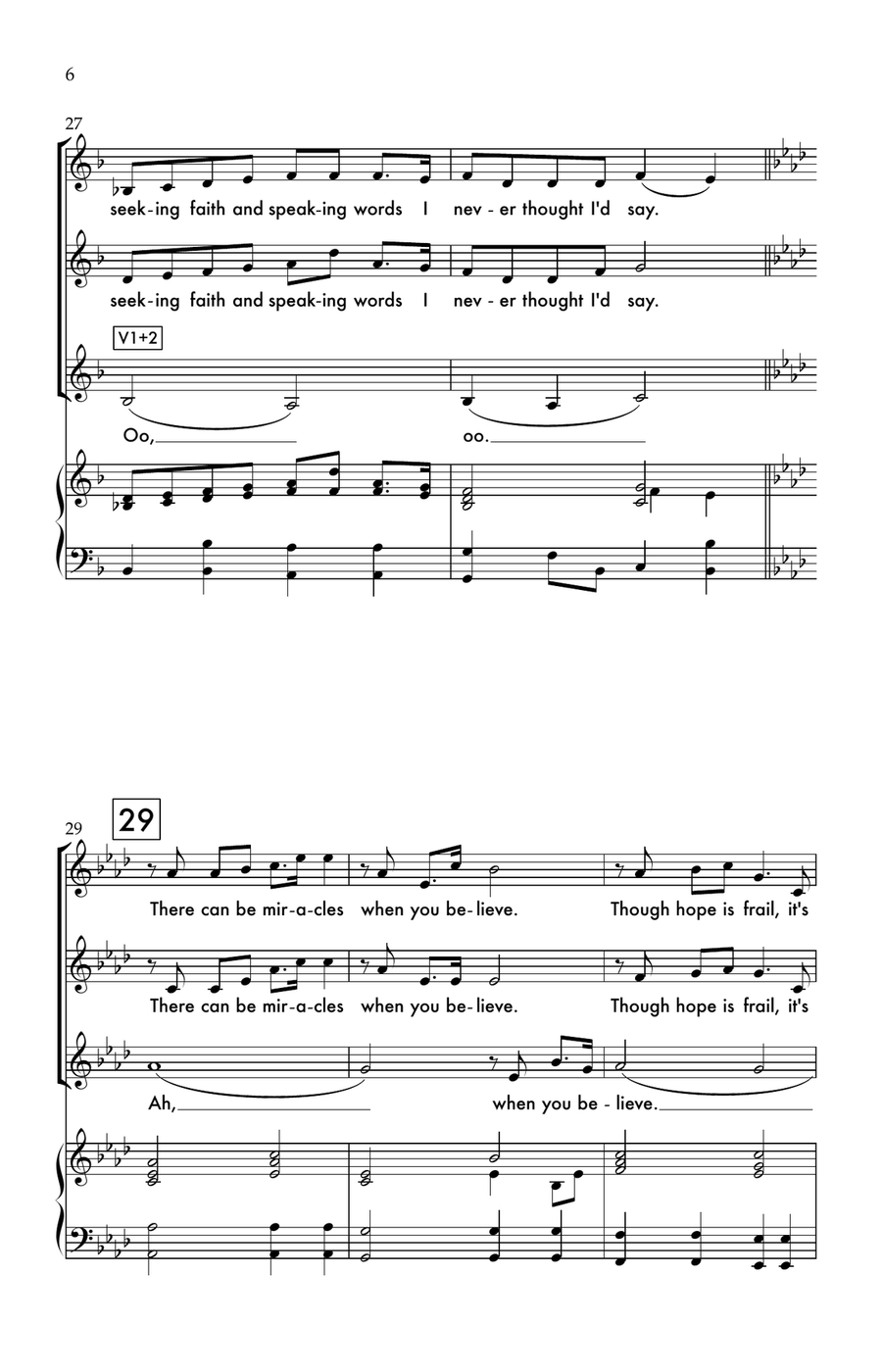 When You Believe 2-Part scores gallery preview page 6