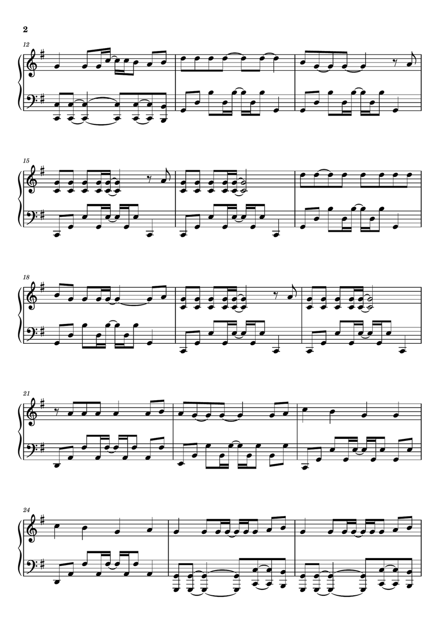 Just Can't Get Enough Just Can't Get Enough Piano Solo scores gallery preview page 2