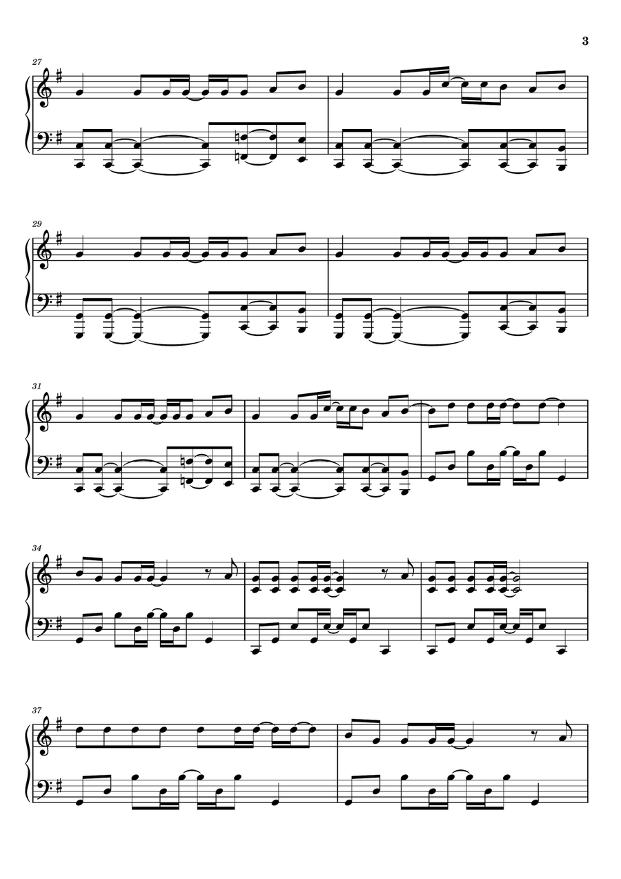 Just Can't Get Enough Just Can't Get Enough Piano Solo scores gallery preview page 3