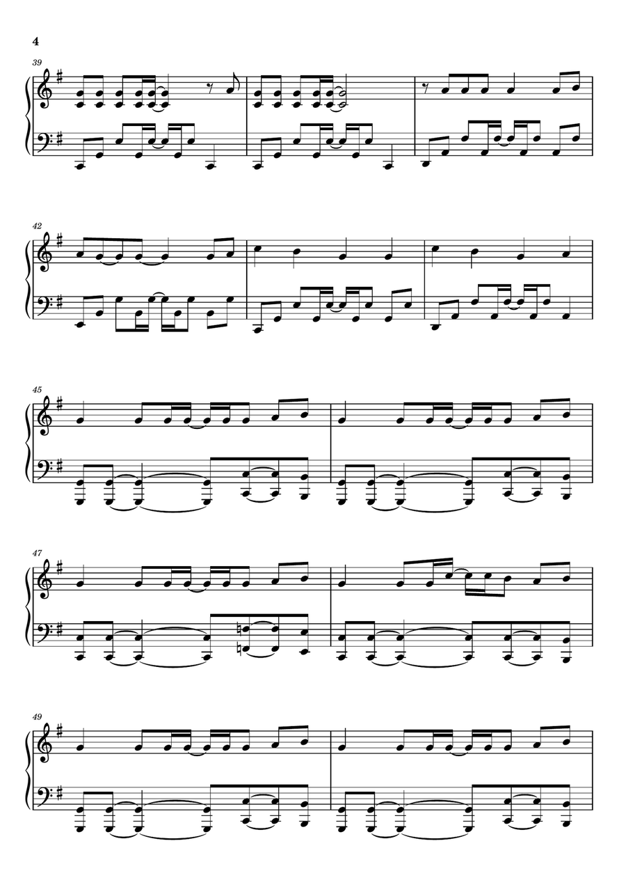 Just Can't Get Enough Just Can't Get Enough Piano Solo scores gallery preview page 4