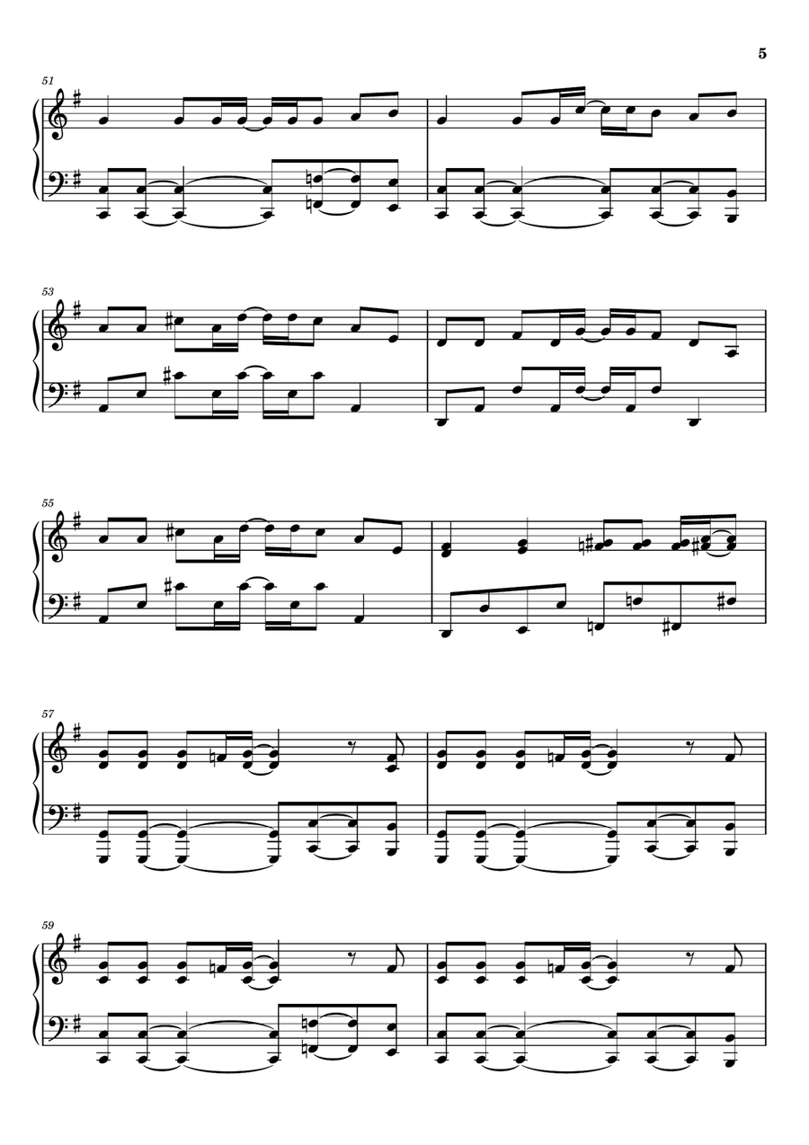 Just Can't Get Enough Just Can't Get Enough Piano Solo scores gallery preview page 5