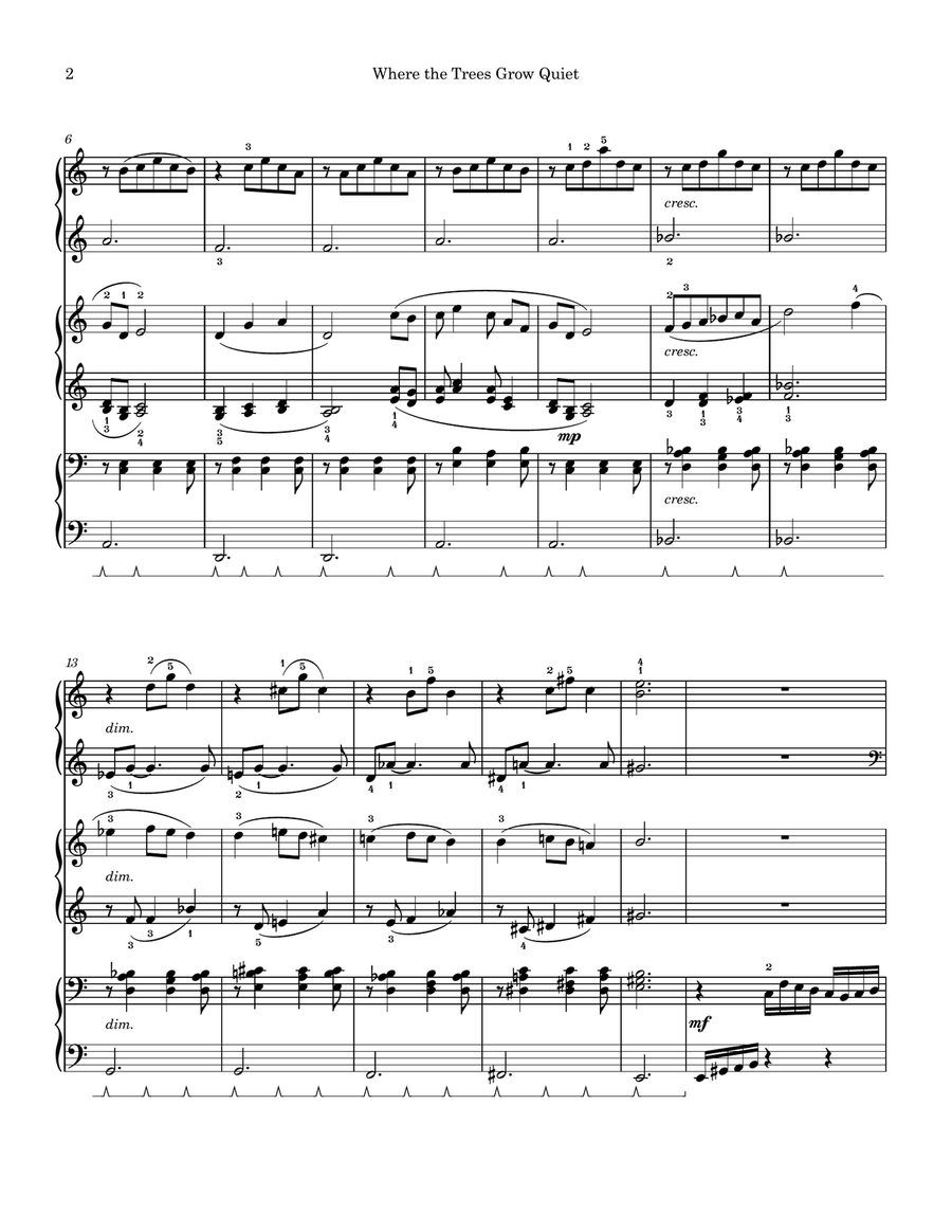 Where the Trees Go Quiet Where the Trees Go Quiet Piano Trio scores gallery preview page 3