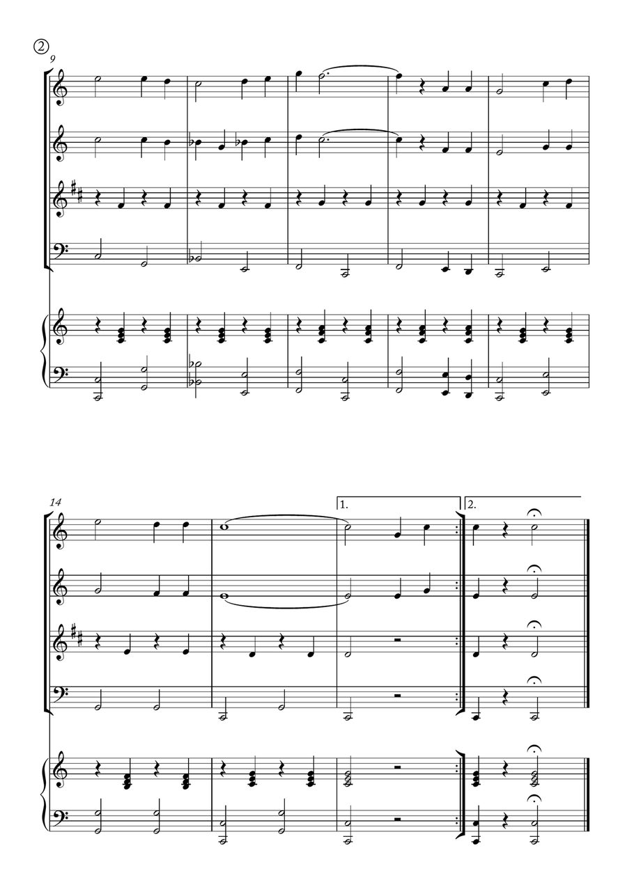 Red River Valley Red River Valley Woodwind Quartet scores gallery preview page 2