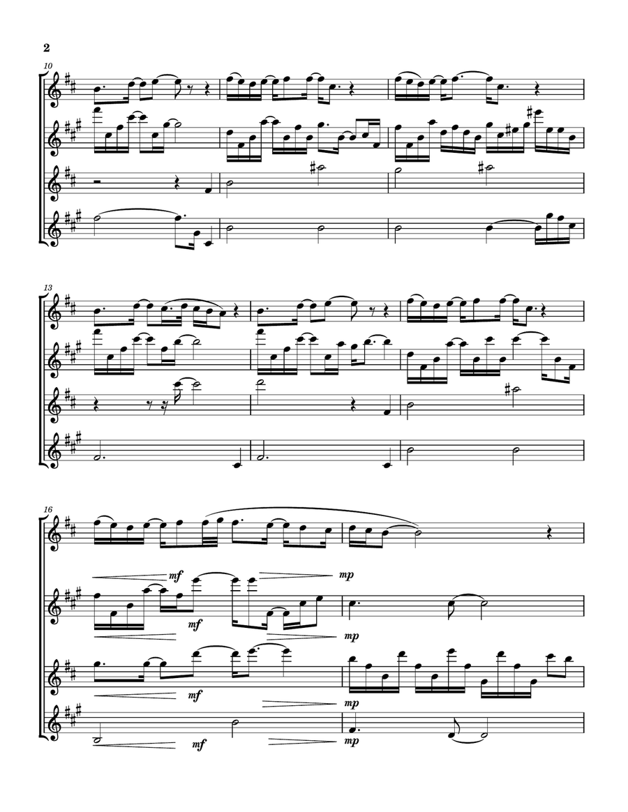Oh Life (There Must Be More) Saxophone Quartet scores gallery preview page 3