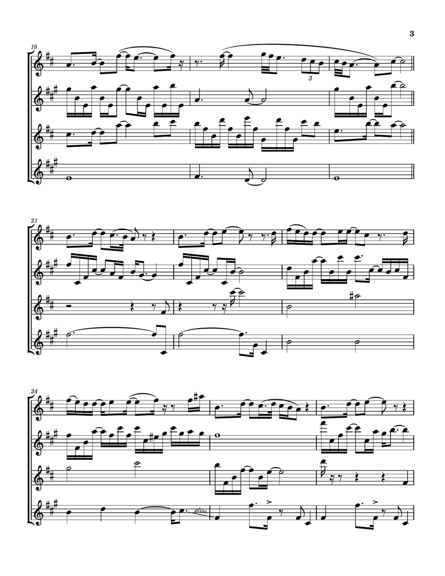 Oh Life (There Must Be More) Saxophone Quartet scores gallery preview page 4