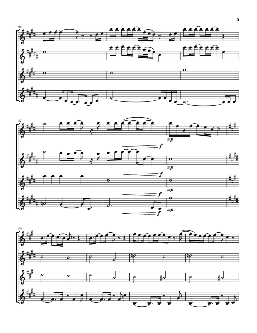Oh Life (There Must Be More) Saxophone Quartet scores gallery preview page 6