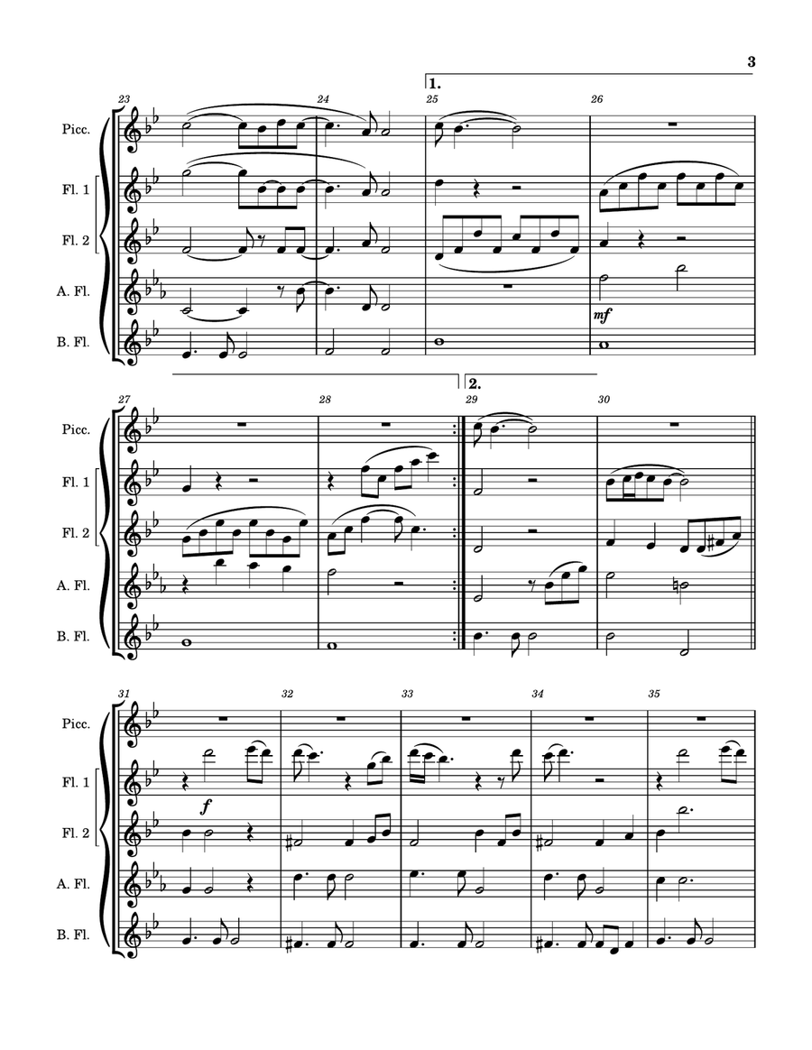 Where Are You Christmas? Where Are You Christmas? Flute Choir scores gallery preview page 3