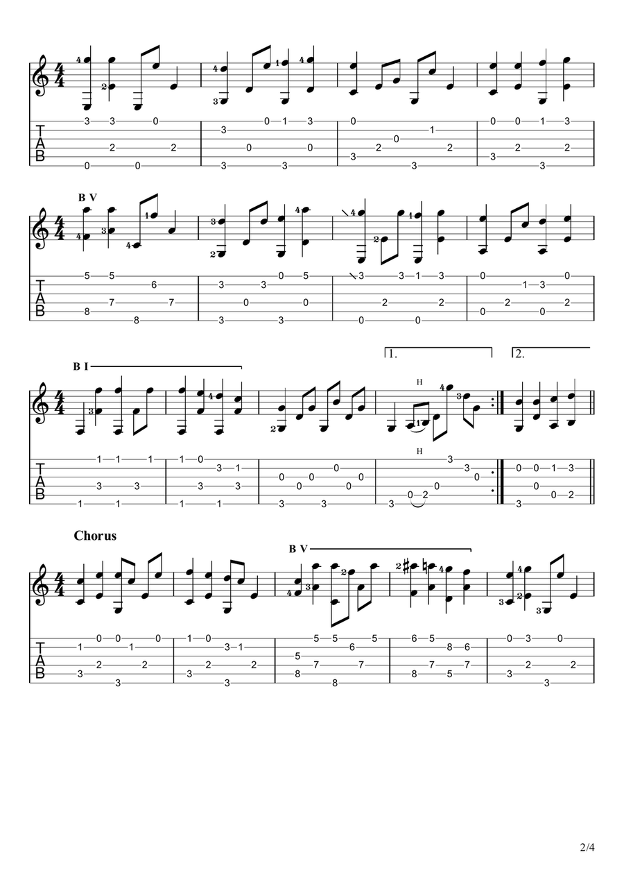 Top Of The World Acoustic Guitar scores gallery preview page 2
