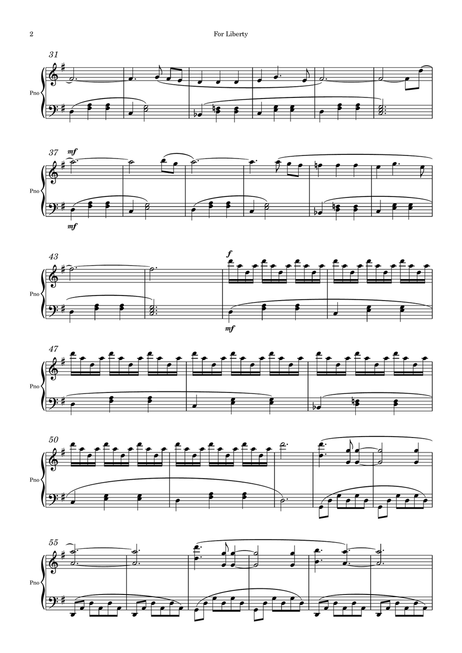 For Liberty For Liberty Part scores gallery preview page 2