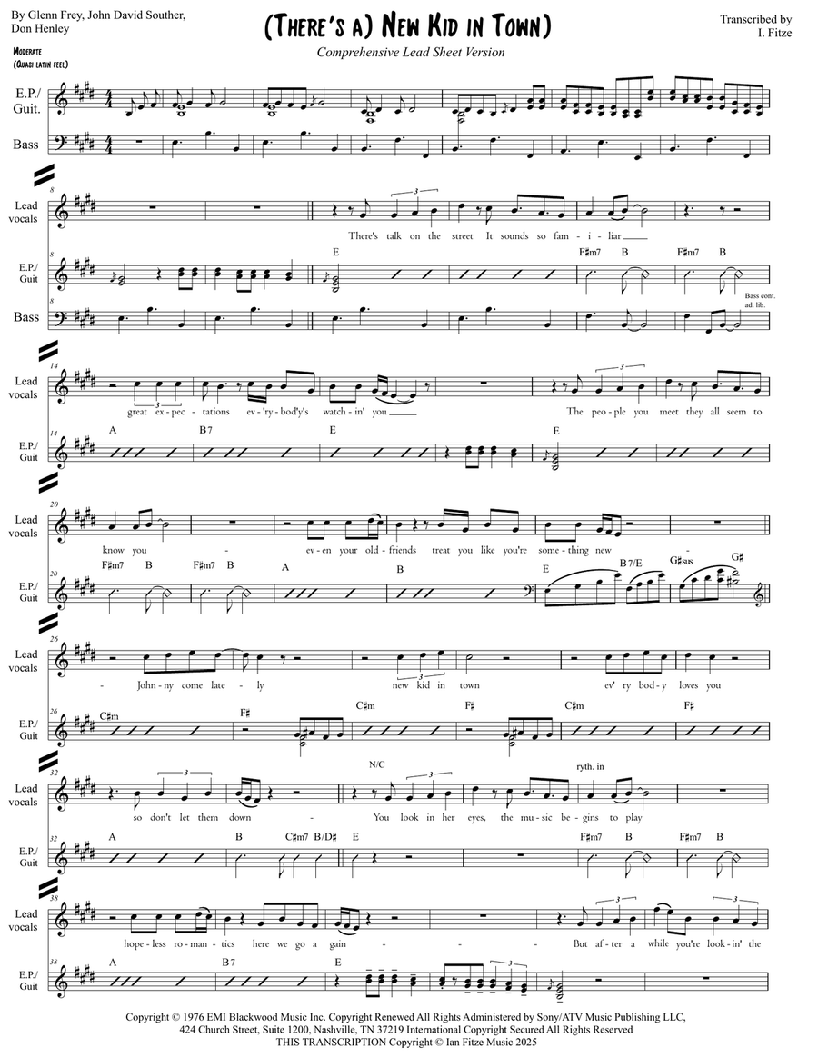 New Kid In Town Piano scores gallery preview page 2