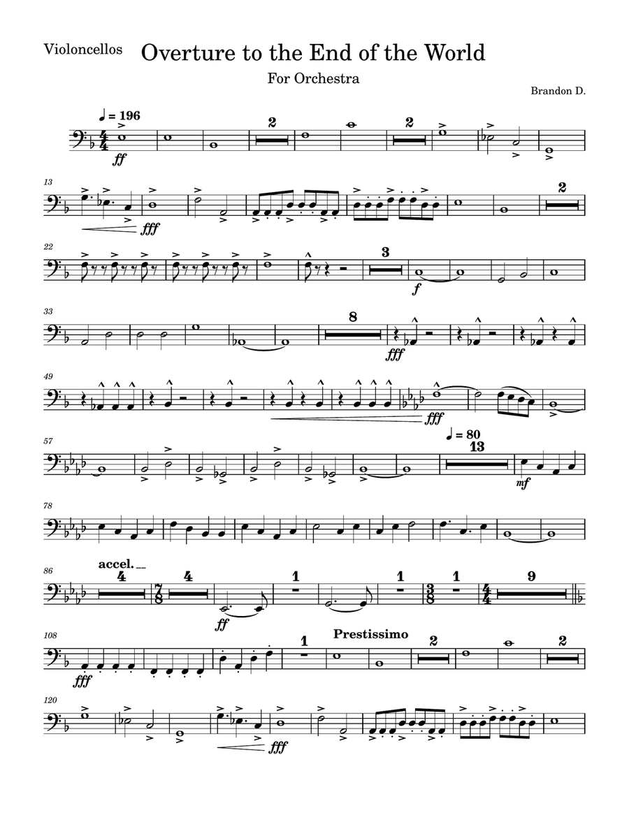Overture to the End of the World Full Orchestra scores gallery preview page 3