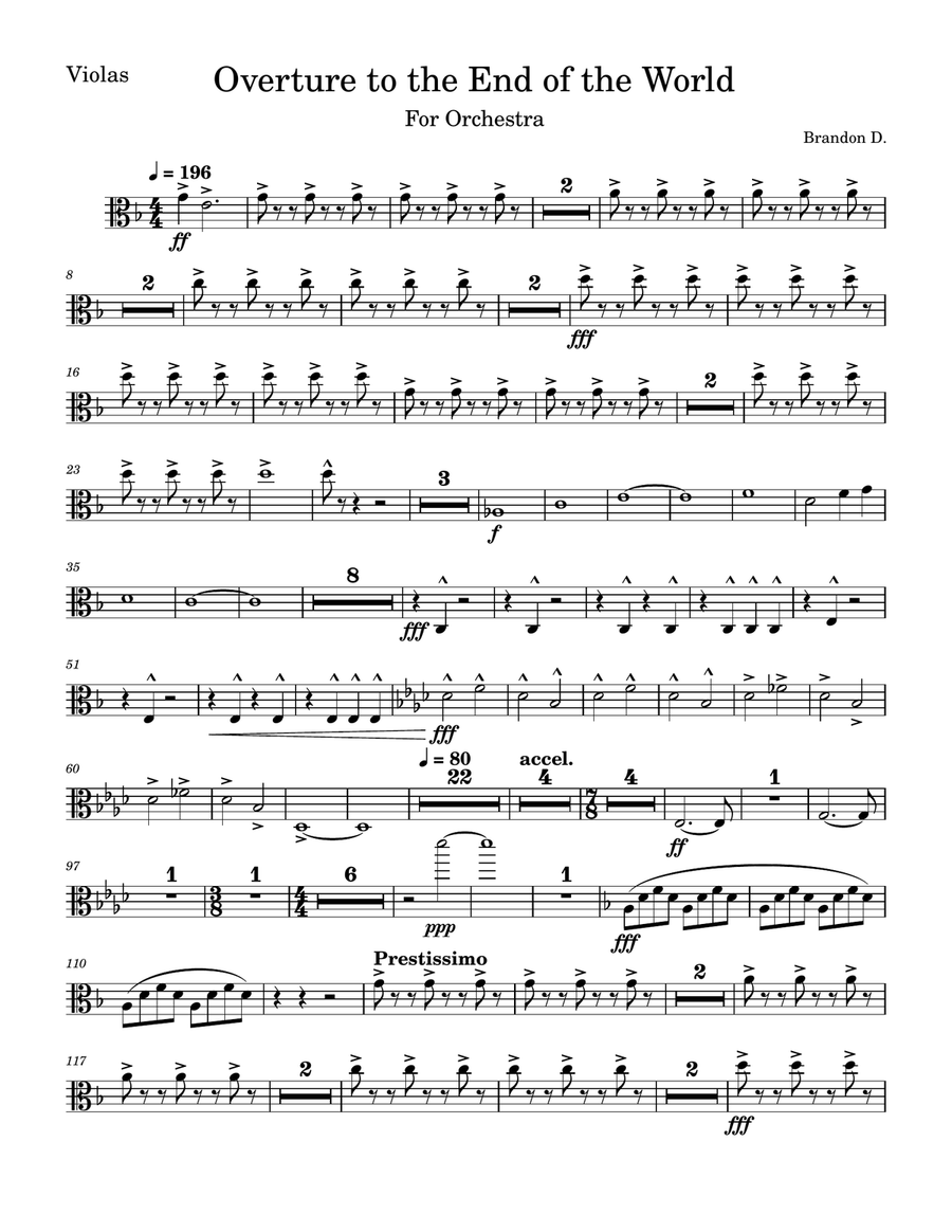 Overture to the End of the World Full Orchestra scores gallery preview page 5