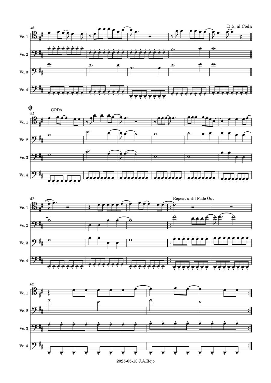 Dancing In The Dark String Quartet scores gallery preview page 3
