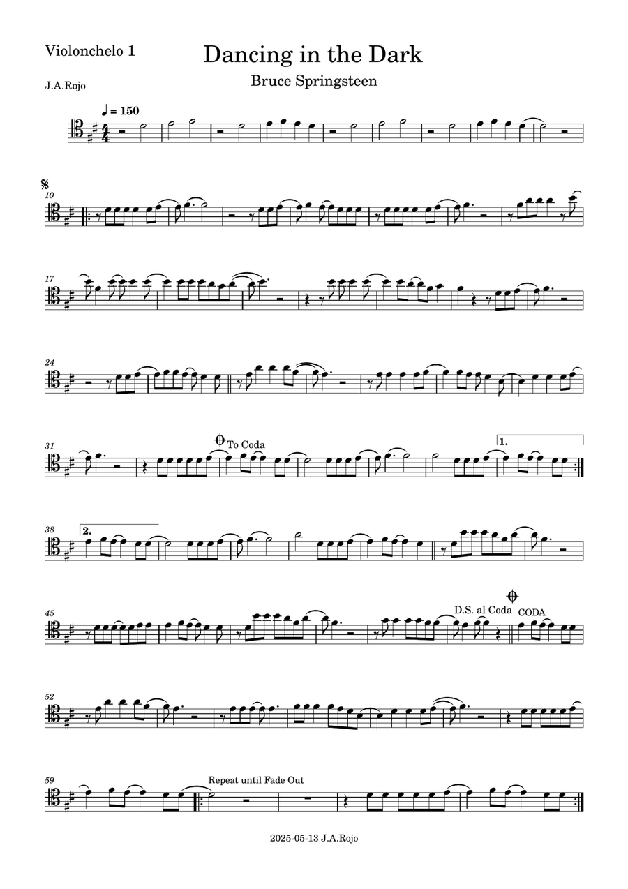 Dancing In The Dark String Quartet scores gallery preview page 4