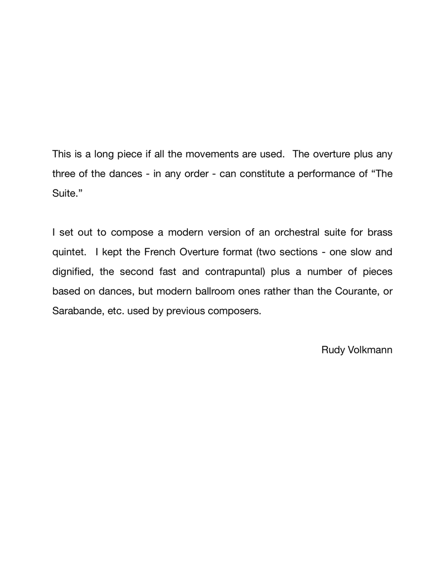 the Ballroom Dance Suite for Brass Quintet Brass Quintet scores gallery preview page 2