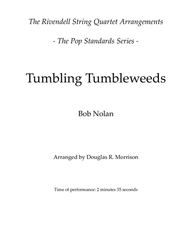 Tumbling Tumbleweeds
