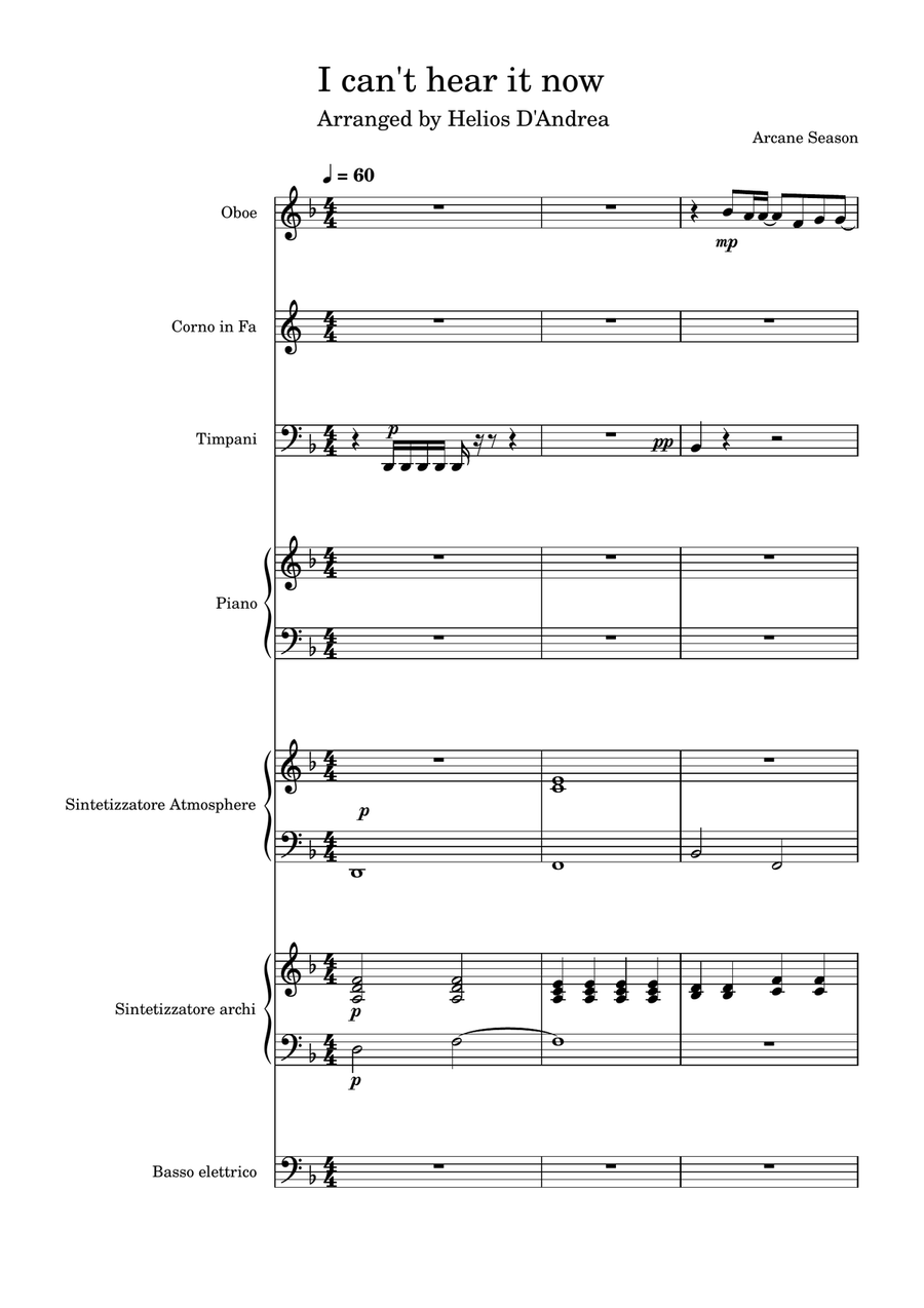 I Can't Hear It Now I Can't Hear It Now Large Ensemble scores gallery preview page 1