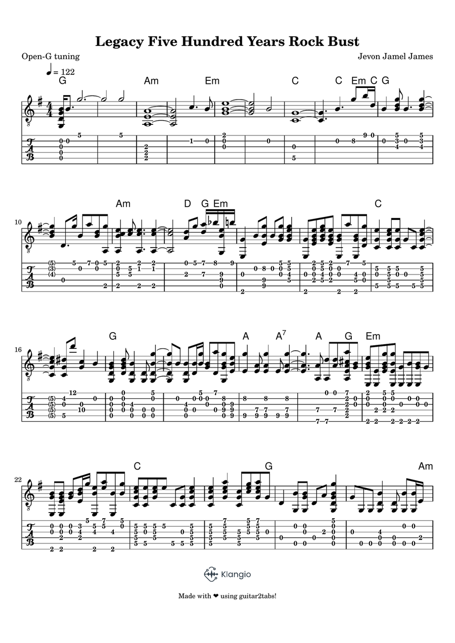 Legacy Rock Legacy Rock Electric Guitar scores gallery preview page 1