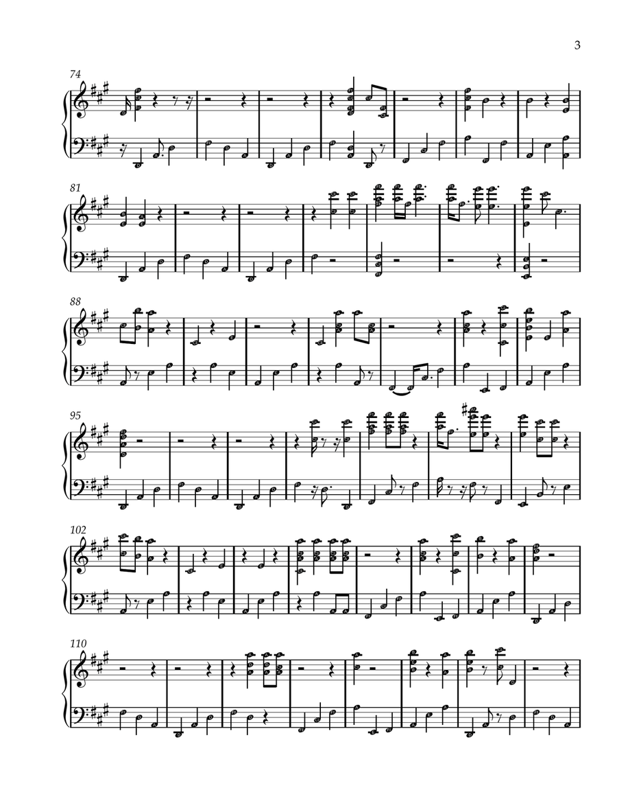 Nothing I Need Nothing I Need Piano Solo scores gallery preview page 3