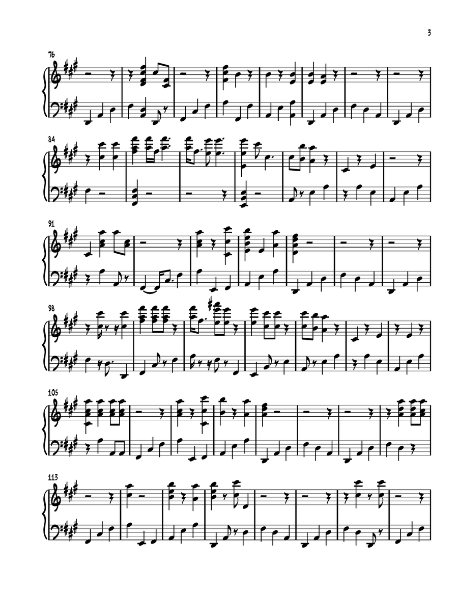 Nothing I Need Nothing I Need Piano Solo scores gallery preview page 3