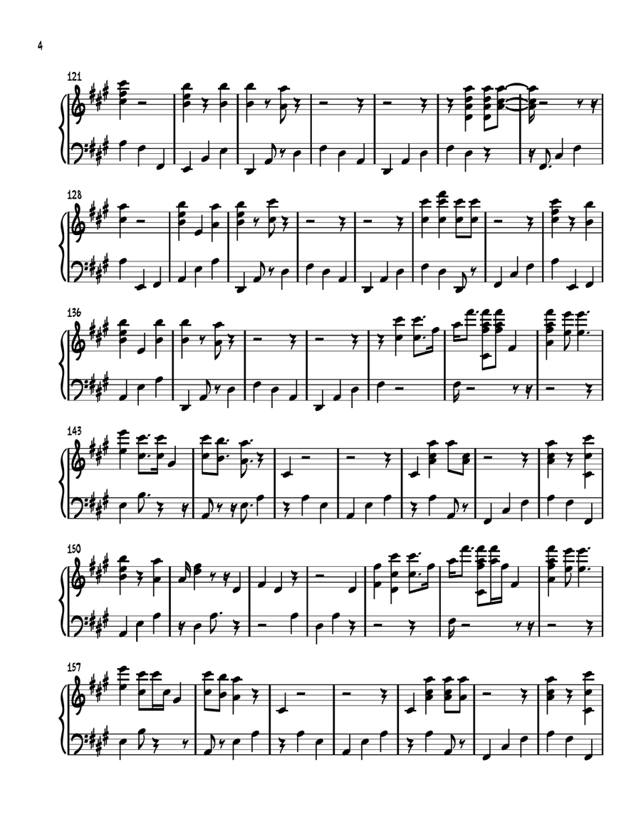 Nothing I Need Nothing I Need Piano Solo scores gallery preview page 4