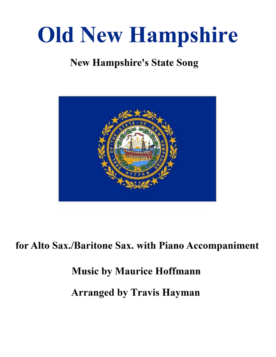 Old New Hampshire - for Alto Sax./Baritone Sax. with Piano Accompaniment Baritone Saxophone scores gallery preview page 1