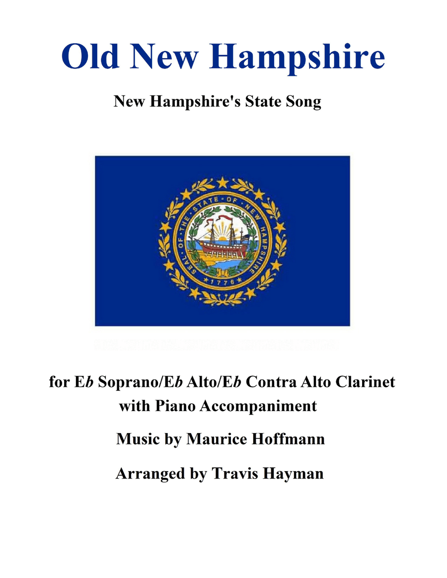 Old New Hampshire - for Eb Soprano/Eb Alto/Eb Contra Alto Clarinet with Piano Accompaniment E-Flat Clarinet scores gallery preview page 1