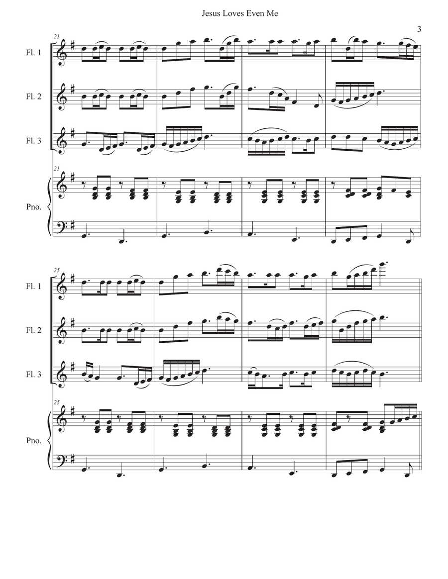 Jesus Loves Even Me Jesus Loves Even Me Woodwind Trio scores gallery preview page 3