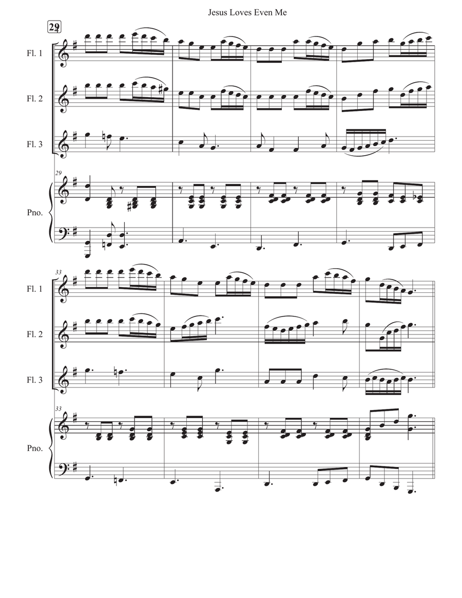 Jesus Loves Even Me Jesus Loves Even Me Woodwind Trio scores gallery preview page 4