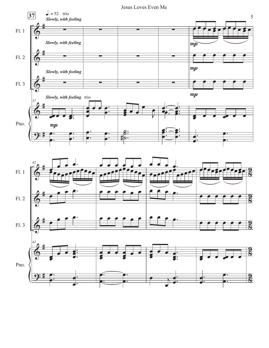 Jesus Loves Even Me Jesus Loves Even Me Woodwind Trio scores gallery preview page 5