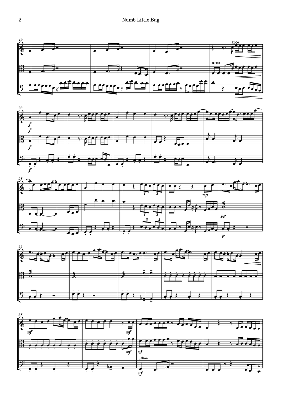 Numb Little Bug String Trio scores gallery preview page 2