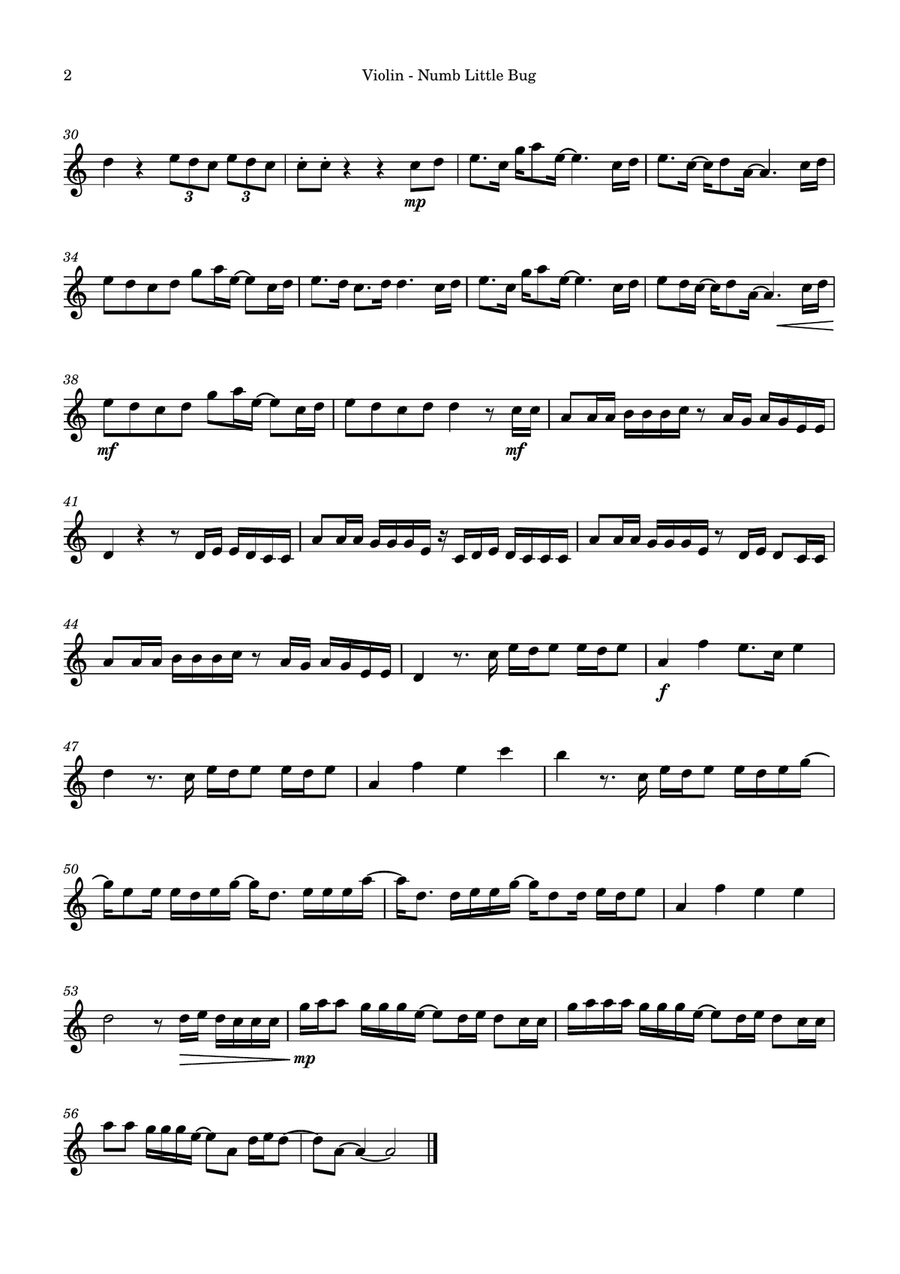 Numb Little Bug String Trio scores gallery preview page 5